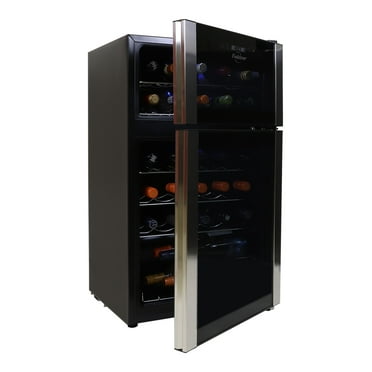 Koolatron 29 Bottle Dual Zone Wine Cooler Freestanding Wine Fridge