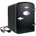 thumbnail image 1 of Koolatron 4L Retro Portable Mini Fridge 12V DC 110V 6 Can Cooler Black, 1 of 10