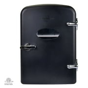 Koolatron 4L Retro Portable Mini Fridge 12V DC 110V 6 Can Cooler Black