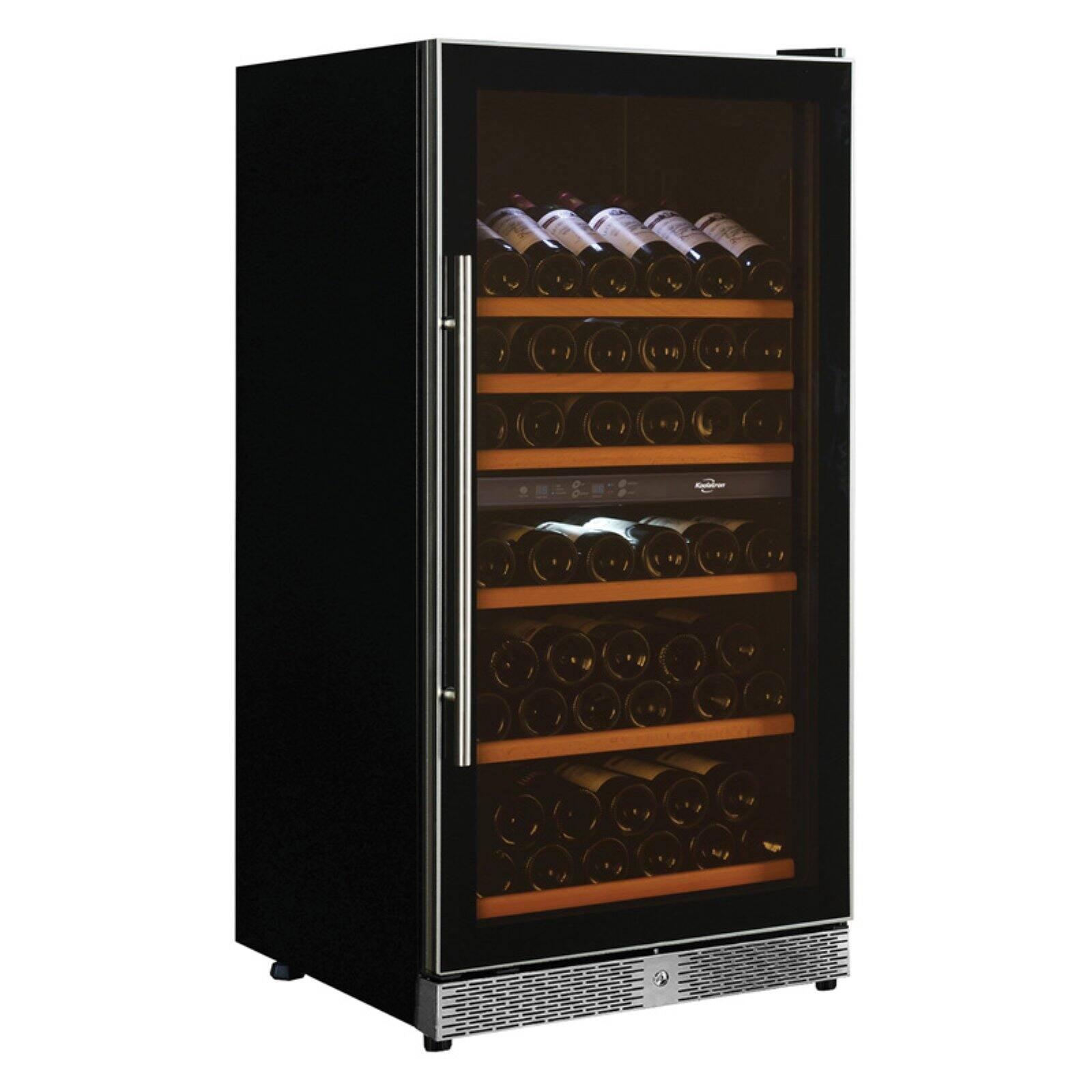 Koolatron 68 Bottle Dual Zone Wine Cooler Freestanding Wine Cellar, Red