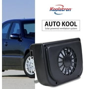 Koolatron Auto Cool Solar Powered Car Fan, Windshield Air Vent Cooling Window Cooler