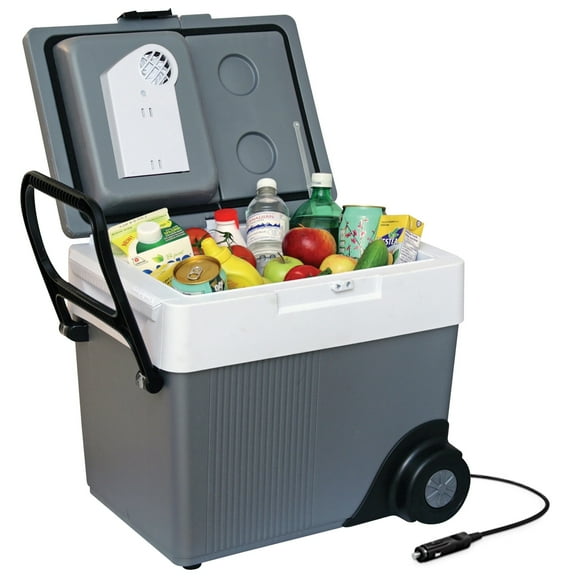 Koolatron 12V Wheeled Electric Cooler/Warmer 31L (33 qt), Gray