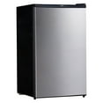 thumbnail image 1 of Koolatron Stainless Steel Compact Fridge with Freezer, 4.4 cu ft (124L), 1 of 7
