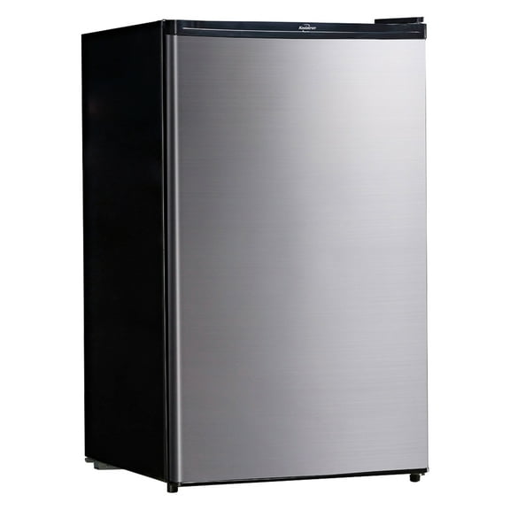 Koolatron Stainless Steel Compact Fridge with Freezer, 4.4 cu ft (124L)