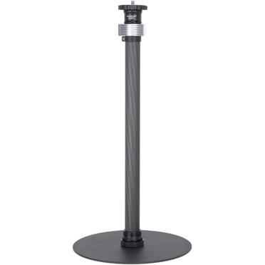 Webcam With Light Koolehaoda Monopod Stand For Desk, 16"-28" Adjustable Camera Table Mount Stand With Heavy Base, Carbon Fiber Monopod Mount Stand For DSLR Camera, Light, Webcam, Live Streaming, Vlogging Streaming Camera