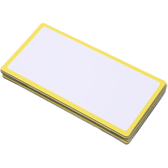 Koolleo 10pcs Dry Erase Magnetic Labels Name Plate Tags Reusable Label Nameplates Writable Magnets Labels