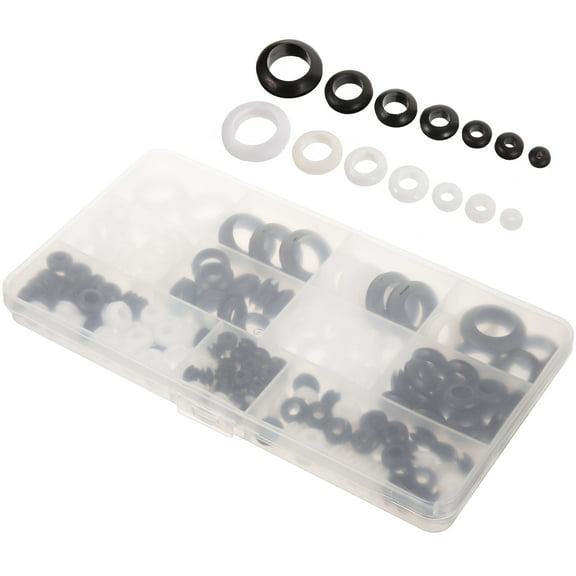 Koolleo 180pcs Rubber Grommets Rubber Sealing Grommet Kit Rubber Grommets Replacement for Ceiling Fan