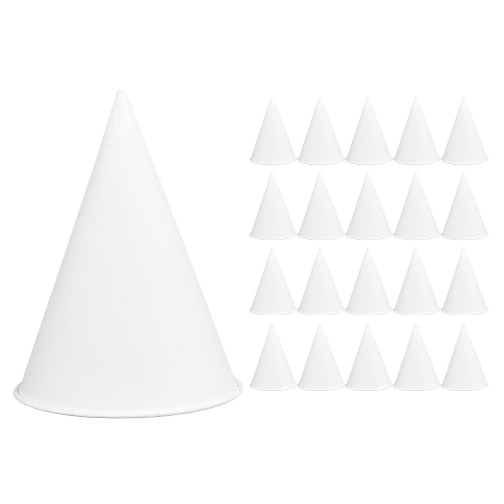 Koolleo 200pcs Paper Ice Cream Cups Disposable Cone Shaped Paper Ice