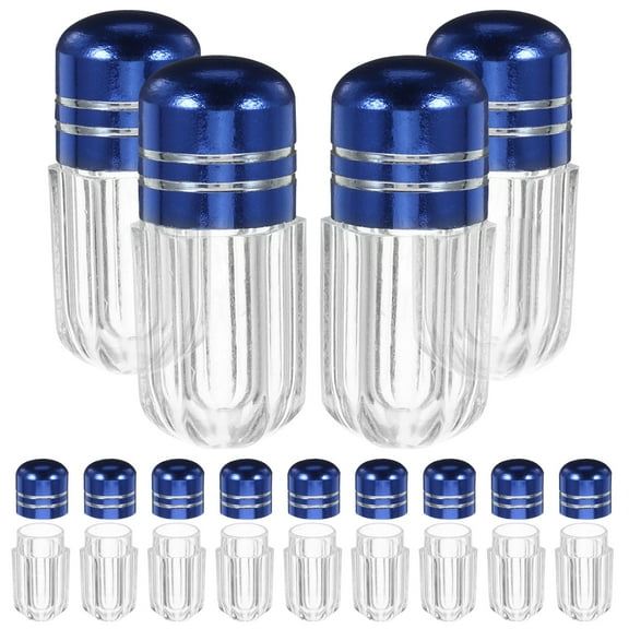 Koolleo 20pcs Pill Container Bottles Mini Bottles Empty Plastic Medicine Bottles Travel Pill Vials