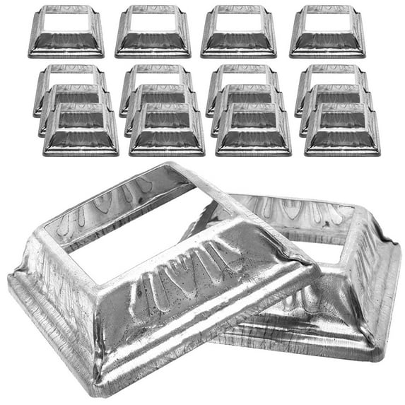Koolleo 24pcs Deck Post Base Anchor Base Plate Railing Base Cover Railing Base Skirt