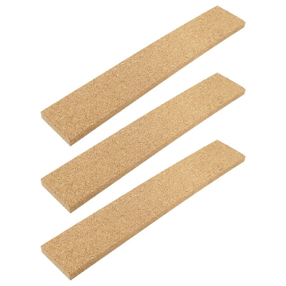 RUNROTOO Cork Memo Board Strips Decoration 3Pcs 11.8x2x0.2in