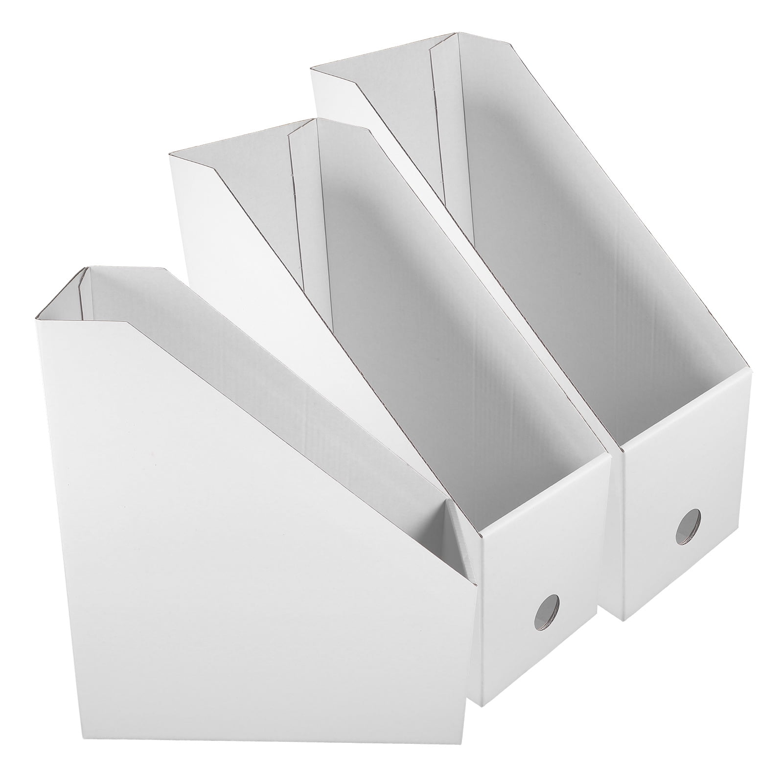 Koolleo 3Pcs Freestanding Book Stand Racks File Box Holders Office