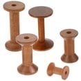 thumbnail image 1 of Koolleo 5pcs Wood Yarn Holder Sewing Spools Holder Thread Holder Wooden Thread Spools Sewing Thread Spools, 1 of 6