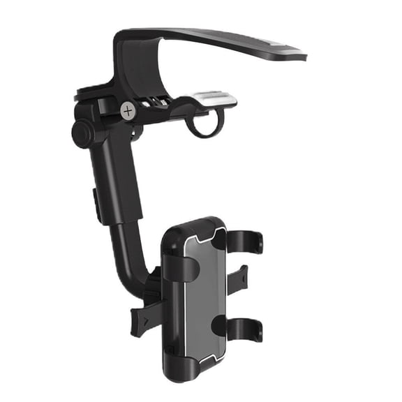 RUNROTOO Automobile Mobile Phone Bracket Black 1Pack 6.5x4.9x3.7in