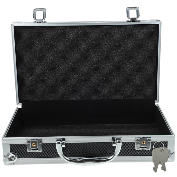 Koolleo Household Gadget Storage Box Multi-functional Tools Sundries Storage Case Sturdy Aluminum Alloy Case With Lock