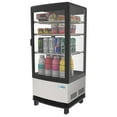thumbnail image 1 of Koolmore LED Metal Countertop Refrigerator Display Case in Black/Silver, 1 of 7