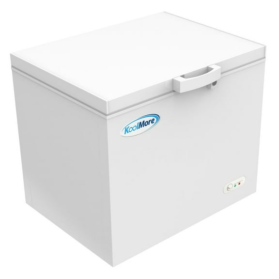 Koolmore SCF-9C Metal Deep Chest Freezer with Wire Basket in White