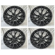 Kooloo 19 Wheel Rim 19x8.0 inch 5 Lug Gloss Black for Lexus IS250 ES350 GS350 RX350, 4 Piece