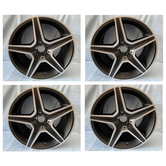 Kooloo Aluminum Wheel 5x112 18", Black Machine Face for Mercedes Benz AMG