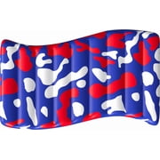 Koolwaves Red, White and Blue Inflatable Pool Lounger, Ages 8 & up, Unisex