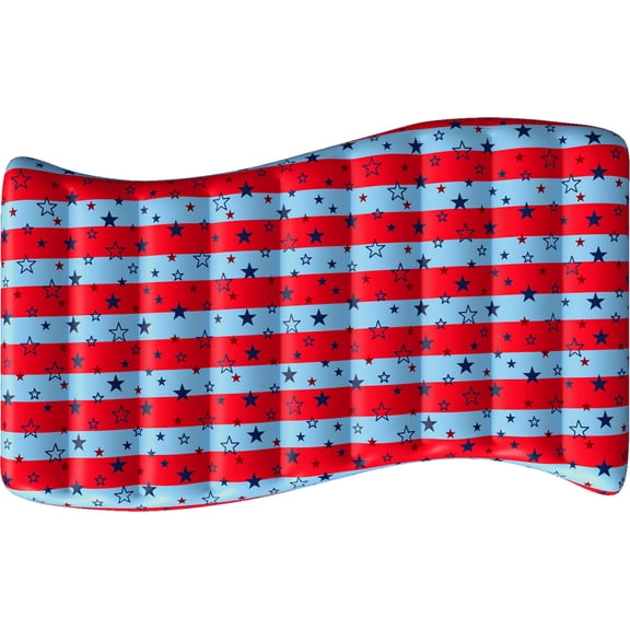 Koolwaves Patriotic American Flag Pool Lounger Float, Ages 8 & up, Unisex