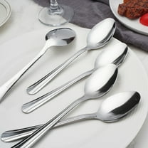 16 Pieces Tea Spoons, 6.1 inch Stainless Steel Teaspoons Set, Dessert Coffee Spoons, Small Spoons, Dishwasher Safe, Silver Spoons For Home, Restaurant