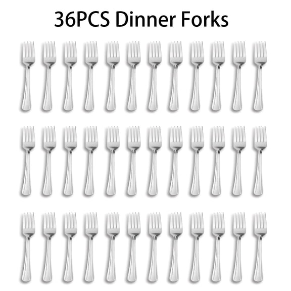 36 Pieces Stainless Steel Dinner Forks, 7.2 inch Cutlery Forks, Dishwasher Safe, Cake Forks, Dessert Forks for Home Kitchen Restaurant