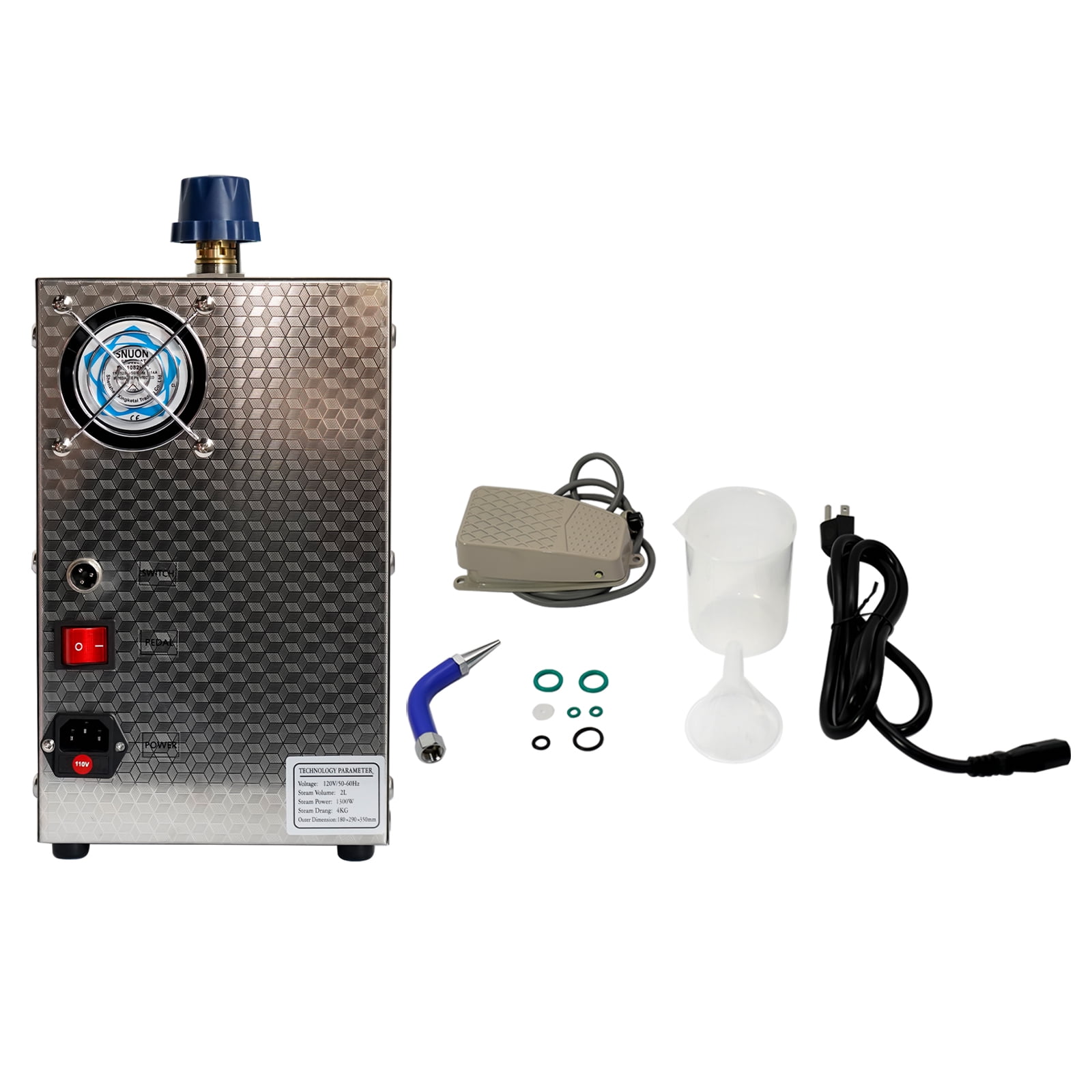 OE QUALITY Koomaha 110V 1300W Jewelry Steam Cleaner, 2L Durable Jewelry Steam Cleaning Machine