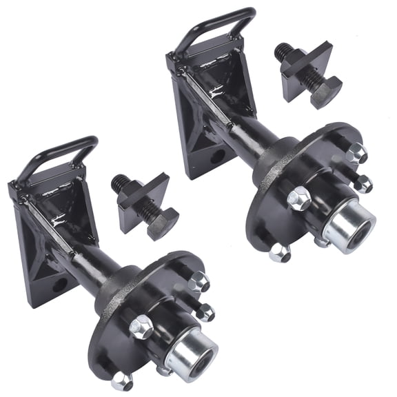 Koomaha 2PCS 5x 5.5 Lug Superior Shipping Container Wheels Bolt-on Spindle Kit