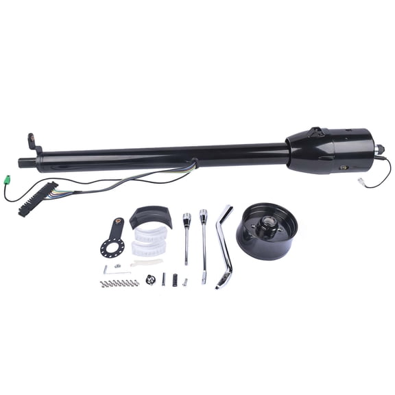 Koomaha 32" Stainless Steering Column Black Shift Automatic with Wheel Adapter No key R91002BK-32"