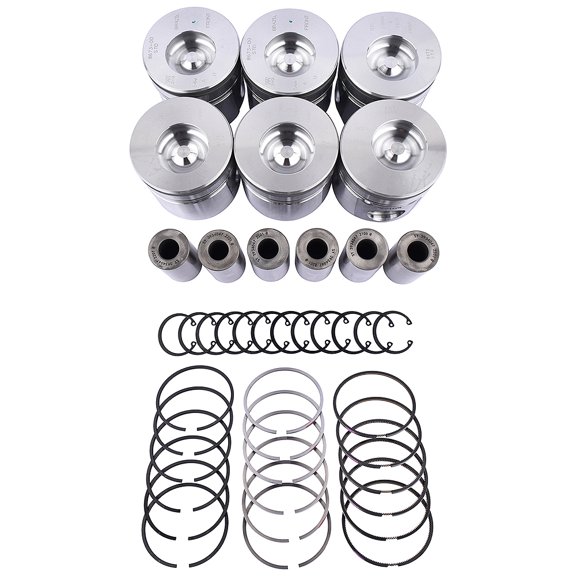 Koomaha 6 STD Standard Pistons Set for Dodge Cummins 6BT 5.9L 12V 1994-1998 3928673 3902421