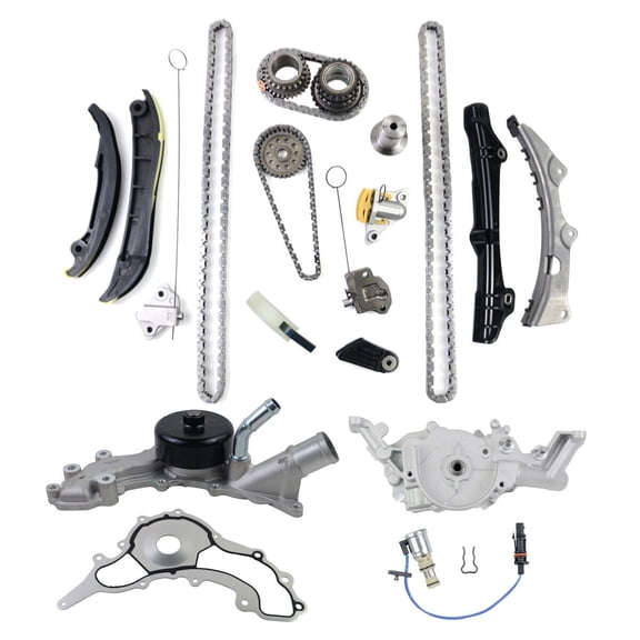 Koomaha Fits 11-16 Chrysler Dodge Jeep 3.6L Pentastar Timing Chain Oil & Water Pump Kit 5184357AE