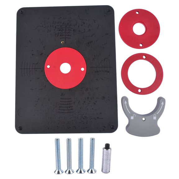 Koomaha Precision Router Table Insert Plate w/ Level-Loc Rings PRS4038 -non predrilled
