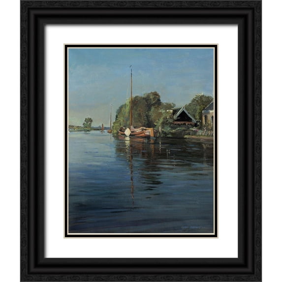 Koopmans, Gosse 15x18 Black Ornate Wood Framed with Double Matting Museum Art Print Titled - View on Eastermar