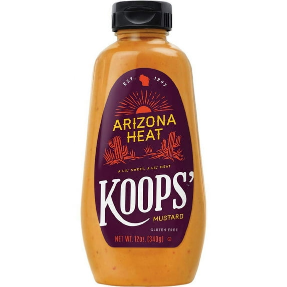 Koops' Arizona Heat Mustard, 12 oz. Bottle, 12-Pack