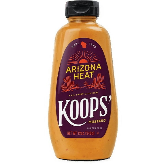 Koops' Arizona Heat Mustard, 12 oz (Pack of 12)