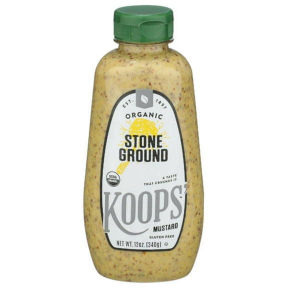 Koops' Organic Stone Ground Mustard 12 oz (Pack Of 3)