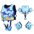 thumbnail image 1 of Koorium 3-in-1 Toddler Swim Vest Life Jacket for Kids,Pool Floaties Jacket 33-66lbs, Toddler Anti-Chafe Remove Arm Floats Swim Jacket with Water Wings for Boys Girls Child, 1 of 9