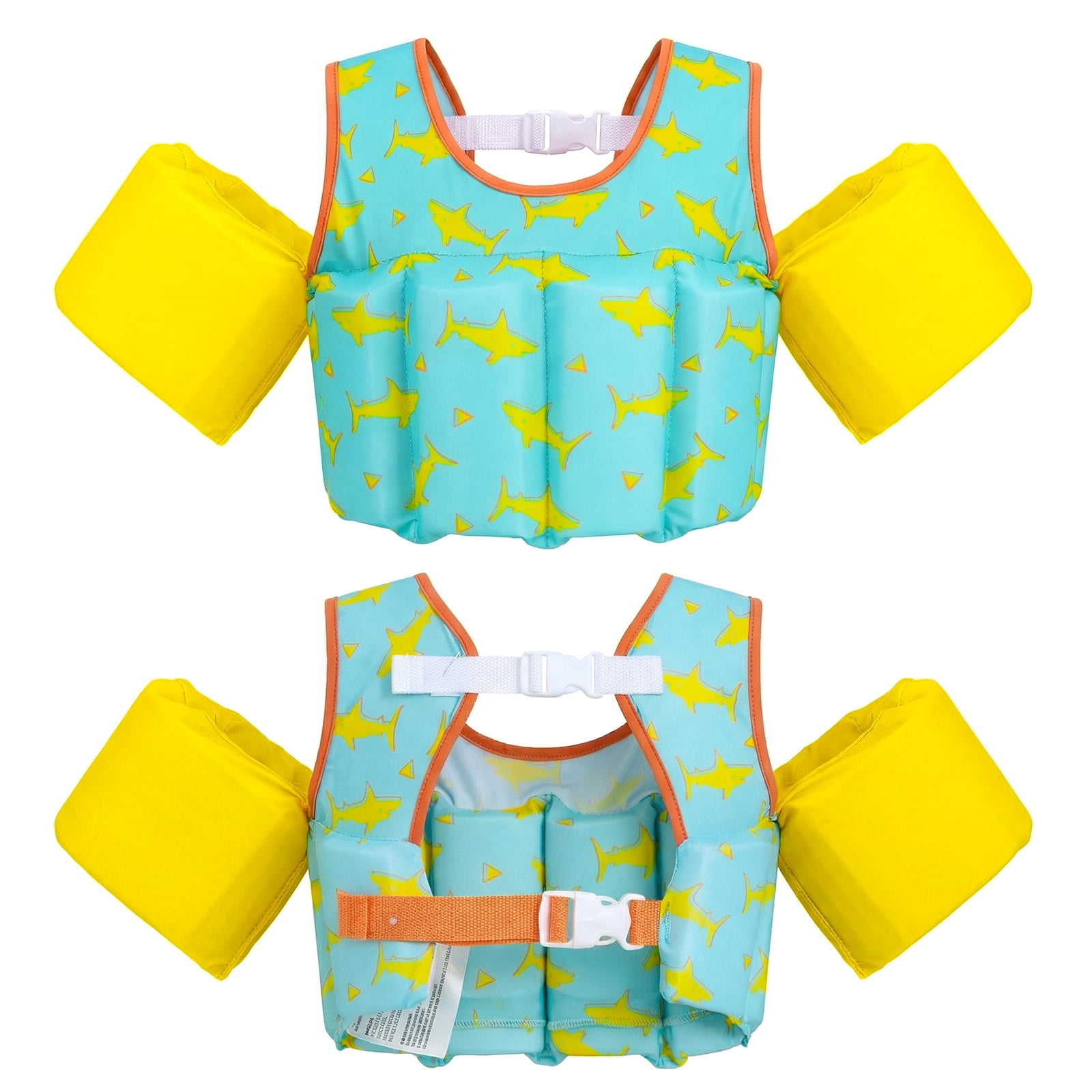 Koorium Kids Swim Vest Float Jacket for 2-6 Years Boys Girls,Double ...