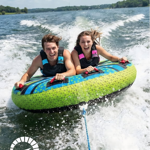 Koorium 58inch Towable Deck Tube for Boating Adults, Tubing Boat Inflatable for Water Sports