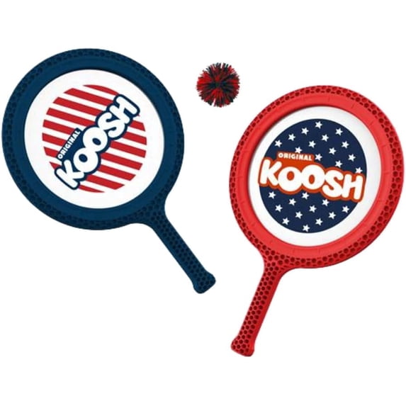 Koosh Paddle Playset 4th of July – Beach Toy - Outdoor Games for Adults and Family - Outdoor Games for Kids - Fidget Toys for Kids, Ages 4+