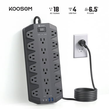 Koosom Power Strip Mega, 22 Outlet Surge Protector , New, 1 Pack