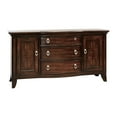thumbnail image 1 of Koot 56 Inch 3 Drawer Buffet Console, Storage Cabinets, Adjustable Shelves- Saltoro Sherpi, 1 of 5