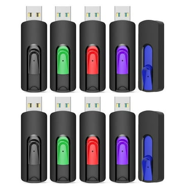 Kootion 10 Pack 16GB USB Flash Drives Retractable 2.0 Thumb Drive Data Storage Backup for PC, Mac
