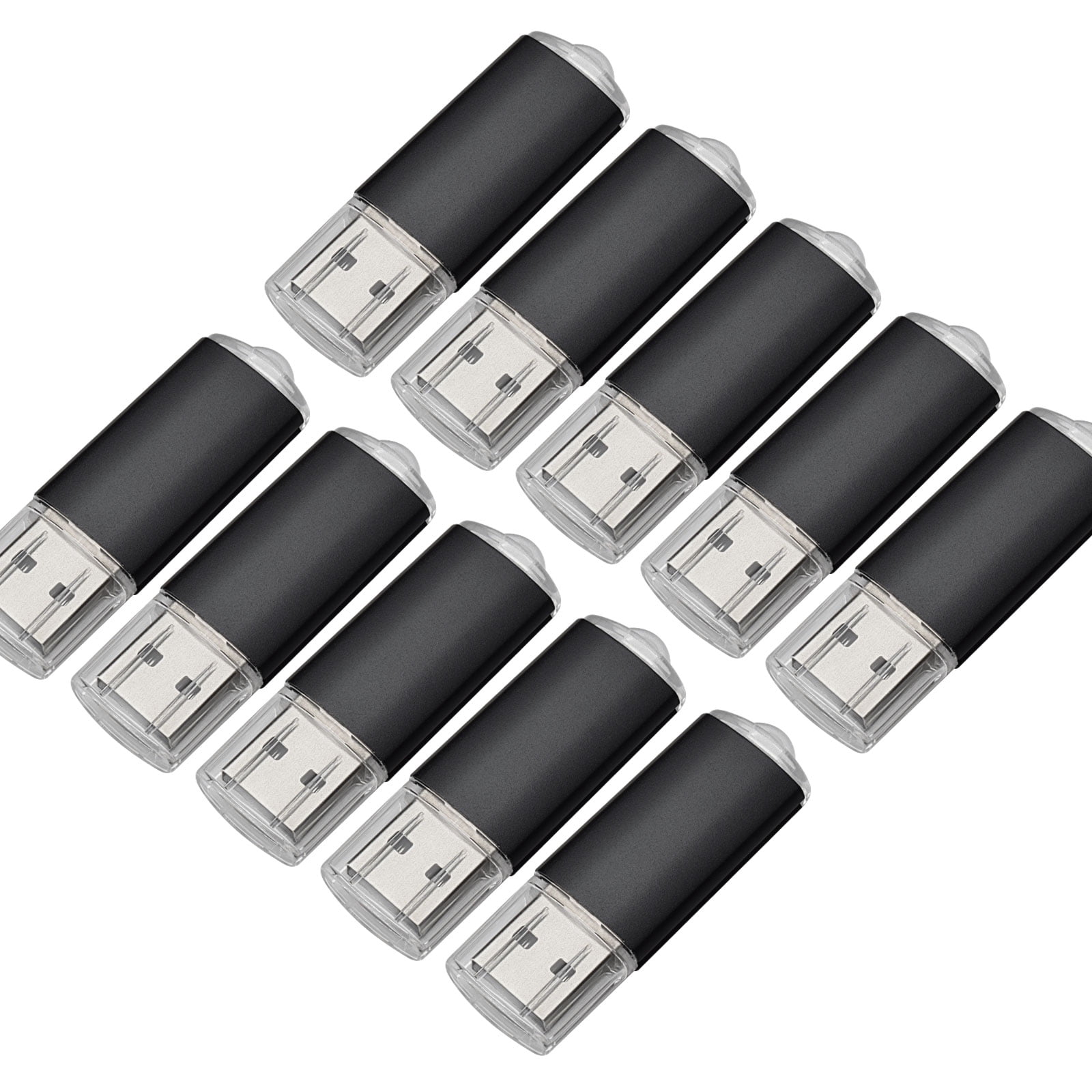 Kootion 10 Pack USB Flash Drive 32GB Pen Drive for Read and Save Date, Black