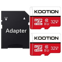 Kootion 32GB Micro SDHC UHS-I Memory Card Class 10 Micro SD Card High Speed TF Card, C10, U1, 32G 2 Pack