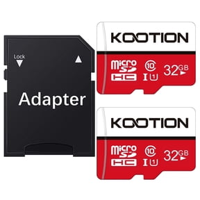 Kootion 32GB Micro SDHC UHS-I Memory Card Class 10 Micro SD Card High Speed TF Card, C10, U1, 32G 2 Pack