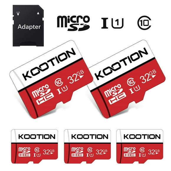 Kootion 5 Pack 32 GB Micro SD Cards TF Card High Speed Micro SDHC UHS-I Memory Cards Class 10, C10, U1
