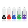 thumbnail image 1 of Kootion 5 Pack 32GB USB 2.0 Flash Drive Thumb Drives Memory Stick, 5 Mixed Colors: Black, Blue, Green, Purple, Red, 1 of 6