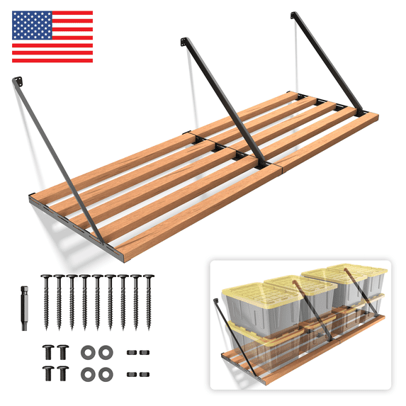 Koova DIY Shelf Universal Garage Storage System Kit - 8 Foot Size